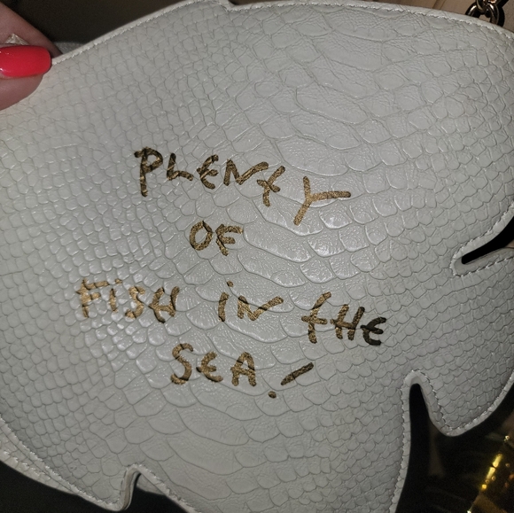 Betsy Johnson Crossbody Fish Purse Plenty of Fish in the Sea - Picture 3 of 12